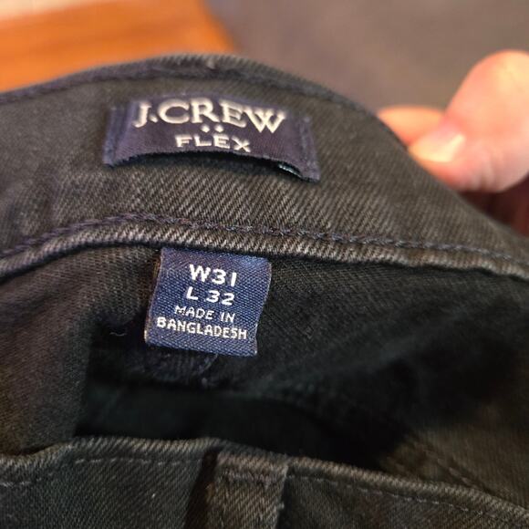 J.Crew Flex Slim Fit Jeans Black Wash 31x32 - Picture 3 of 10